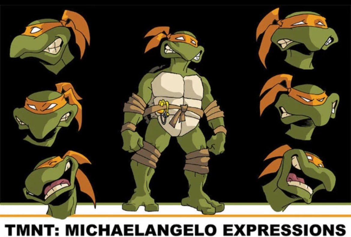 SailorLuney's tweet photo. I like the 2003 pilot designs, I wouldn’t mind a TMNT show in this style https://t.co/YeCzuzdBJk