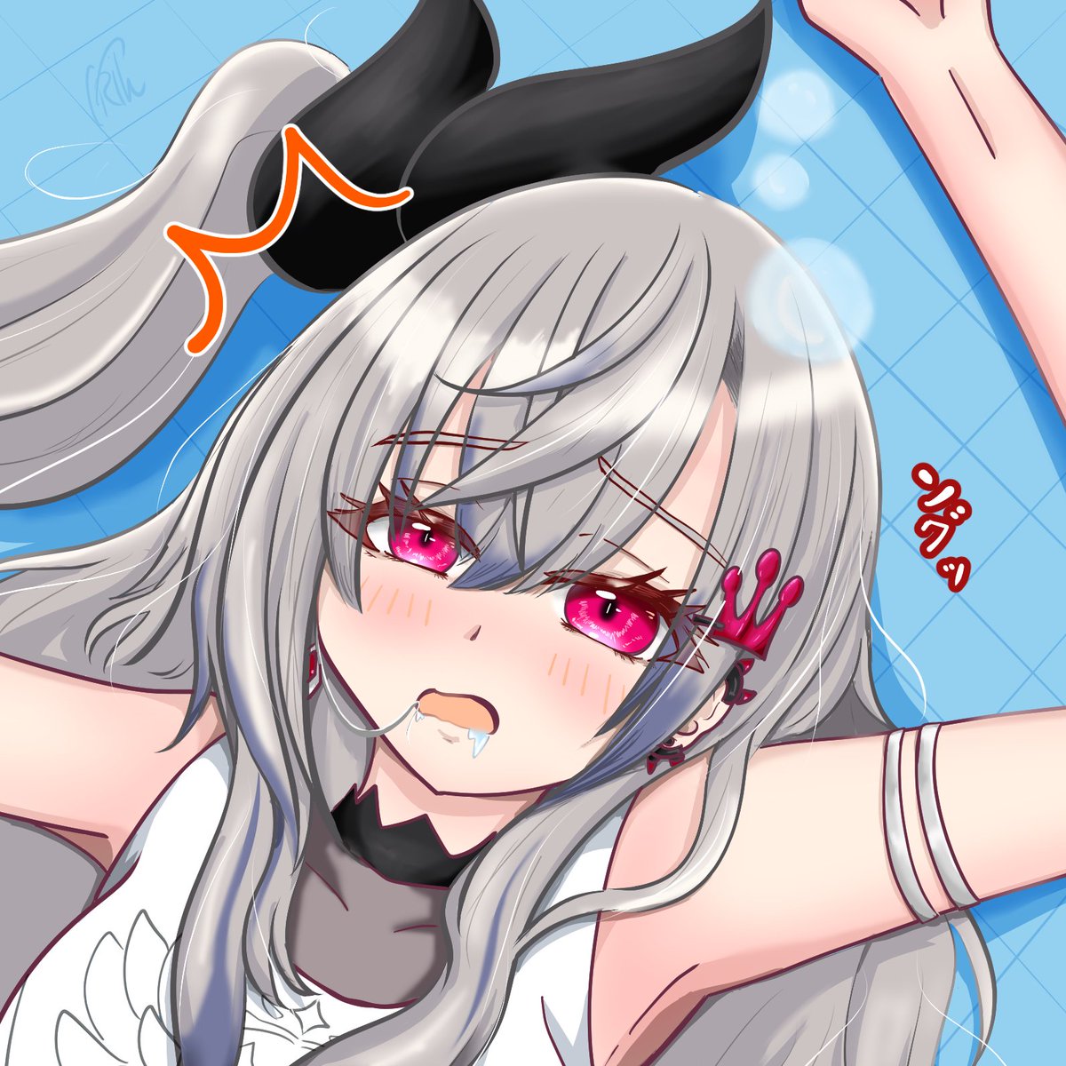 FALLMARCH's tweet photo. 寝起きりおーな描けました😪
＃リオナート https://t.co/sxmbTG2zvW