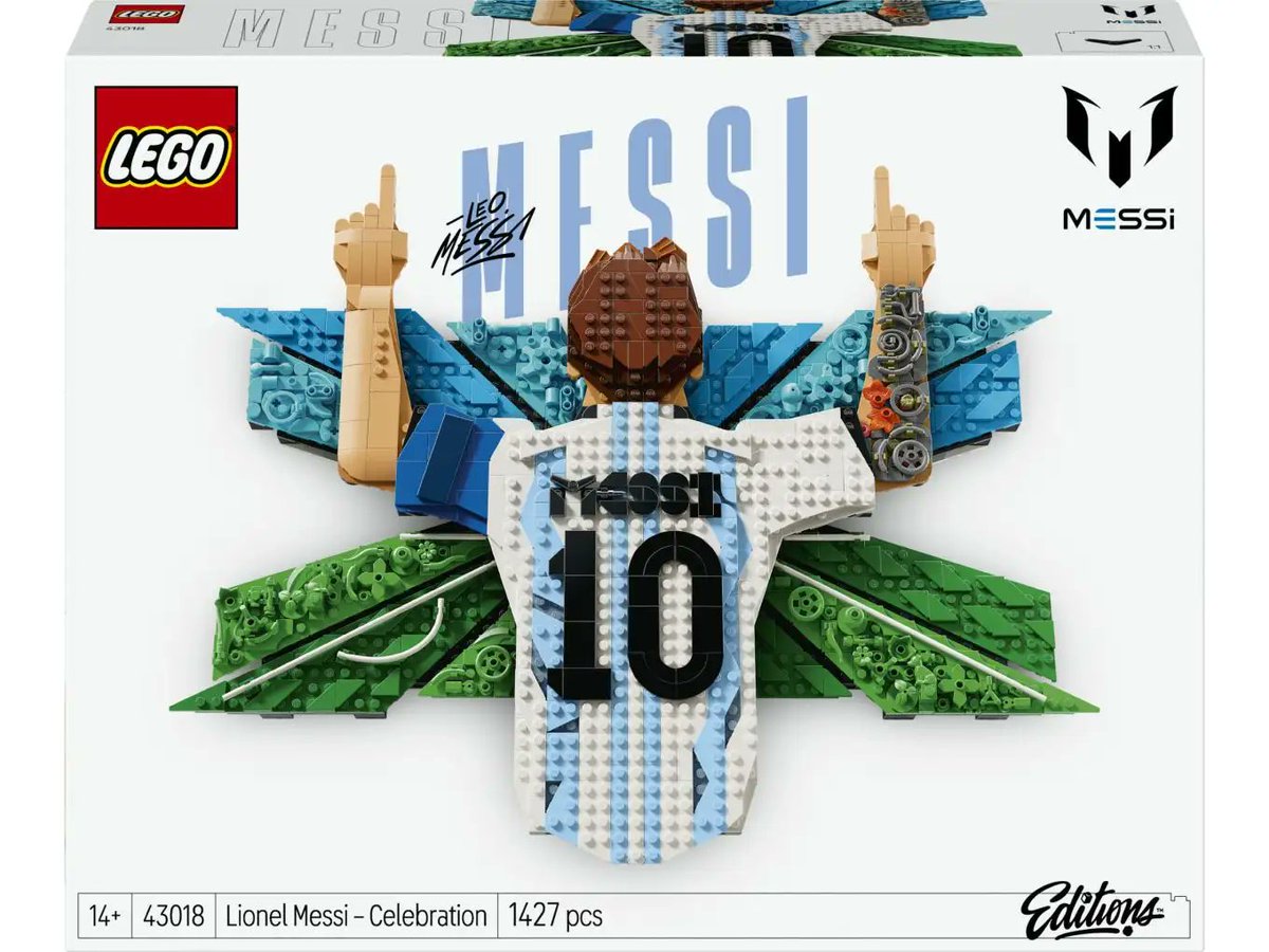 LEGONewsmrc's tweet photo. EDITIONS Set 43018
Lionel Messi Celebrations

Price £160/$200
1427Pcs

Set to be released June 1st. https://t.co/HsJMg1hM9M