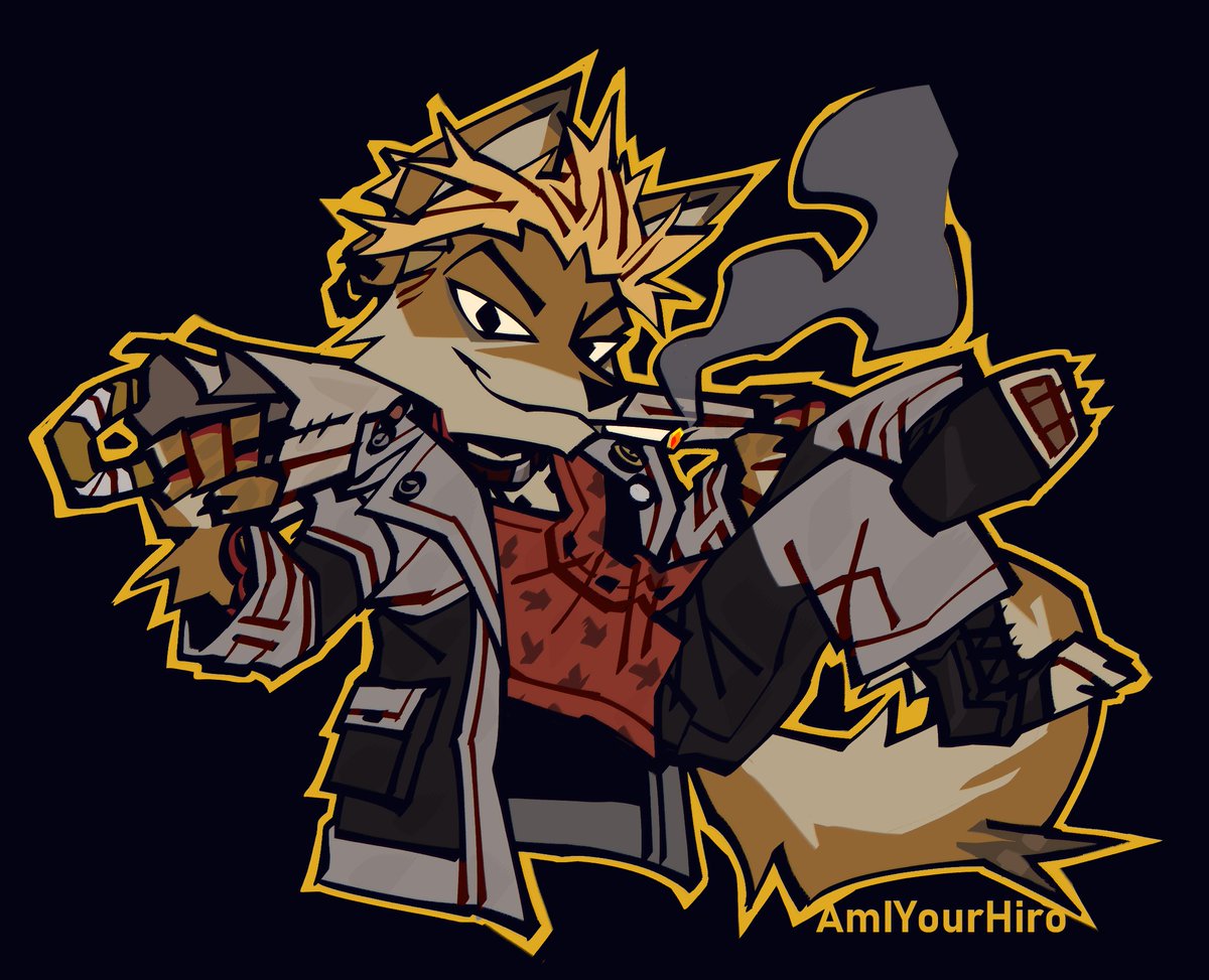 stupidasfdawg's tweet photo. Finished him... I really need to focus on some other art for other characters 😅😂 https://t.co/2BiiS1tevS