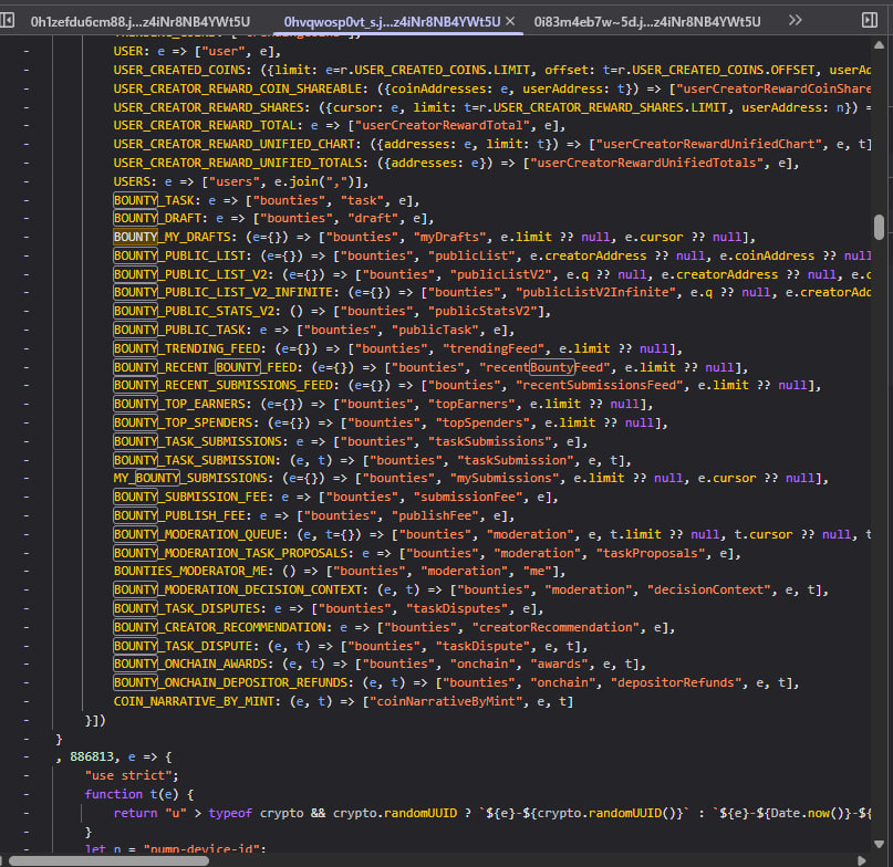 0xVidocq's tweet photo. Pumpfun adding new feature called Bounties. 

https://t.co/MeIRoFzh6d you can see in the source code.   

It's like fiverr of crypto. ''Use bounties to find paid work from active communities, whether you do design, code, research, content, or community ops. Browse opportunities, filter for the kind of work you want, open a bounty to review the brief, and submit when you find a fit'