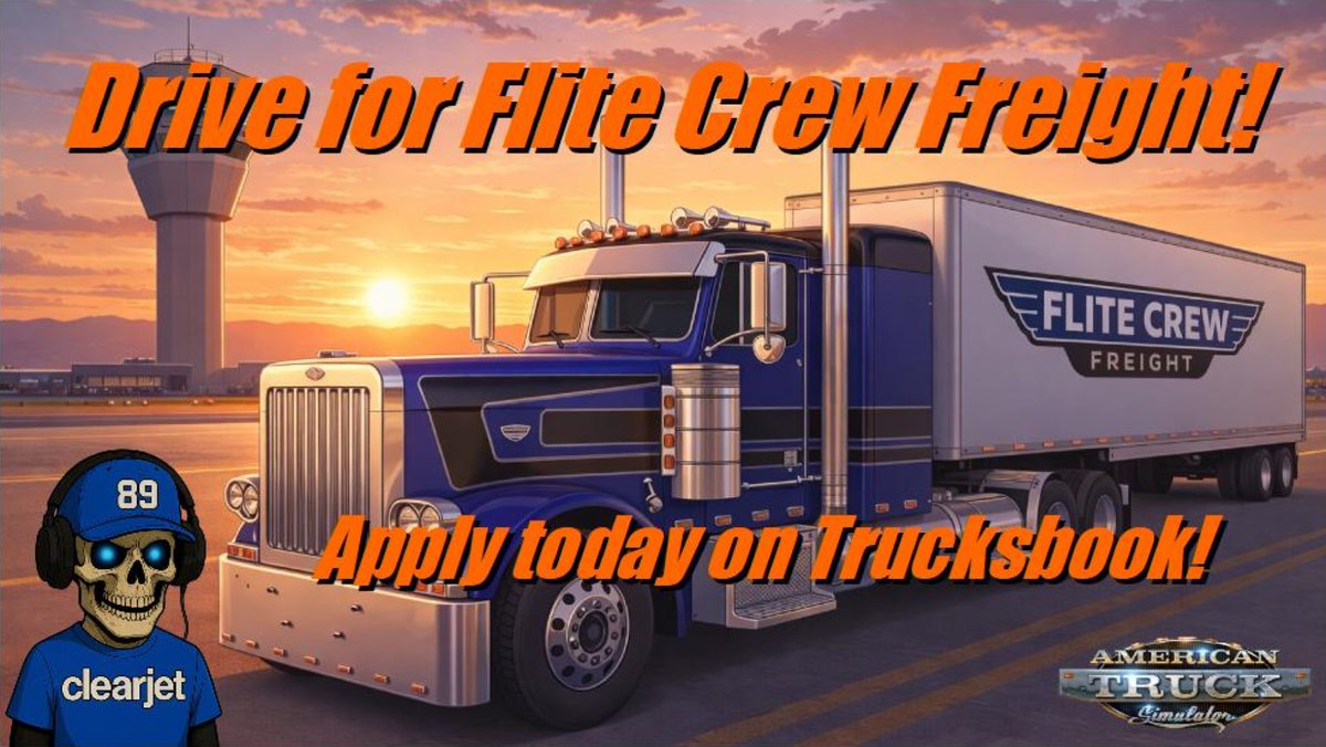 clearjet89's tweet photo. LIVE Sunday trucking in American Truck Simulator. #ats #trucksbook #trucking #genx #pcgaming https://t.co/1tUrGSFbed