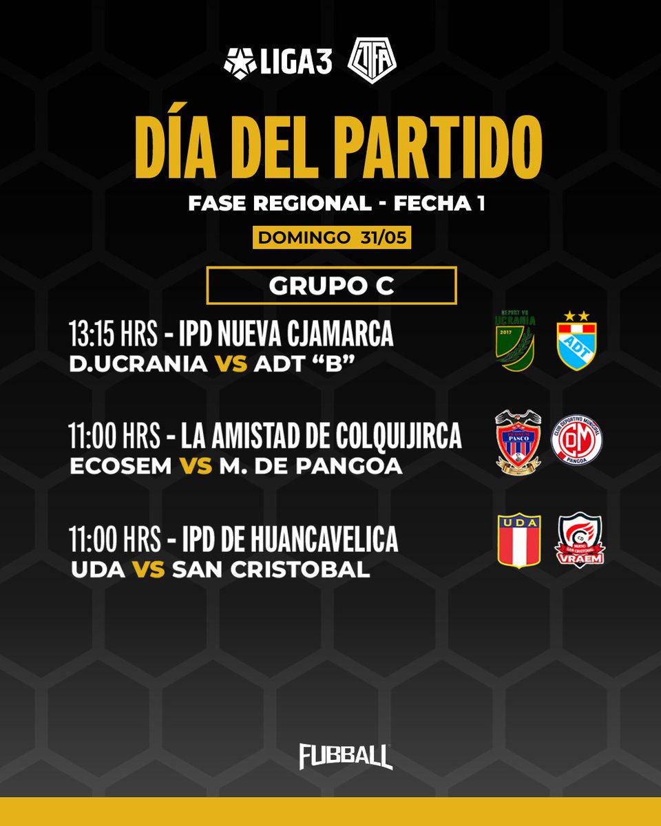 linfa_fpf's tweet photo. ¡LA LIGA 3 NO PARA! ⚽🔥
👀 Domingo de fuego con partidazos que arden. Y el plato fuerte: el clásico que prende la Fase Regional desde la fecha 1.
#LINFA #Liga3 https://t.co/OgSH3zJW14