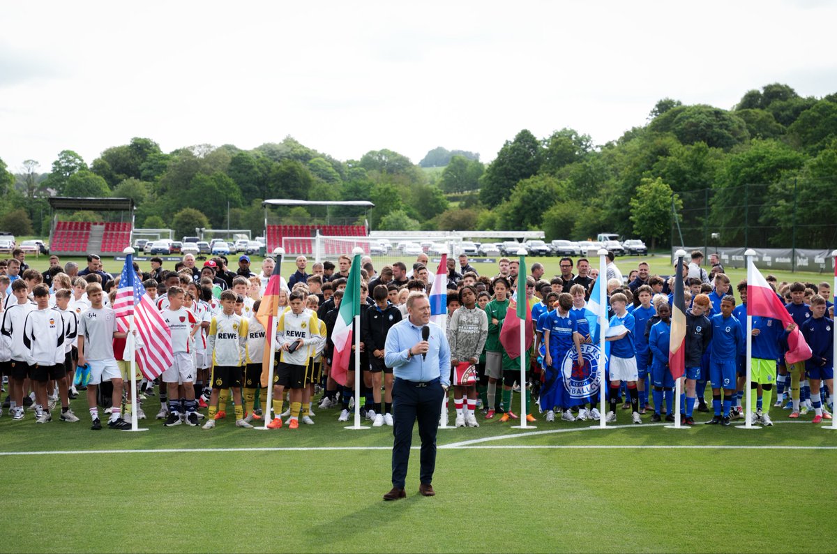 AlanPaceBFC's tweet photo. What a fantastic weekend it was for our Dude Perfect International Youth Cup! We had the pleasure of hosting 20 Academy teams from across Europe and the United States. 

Congratulations to @RCDE_La21 who are this year’s winners! I’m so proud of the talent we have across our academy teams.