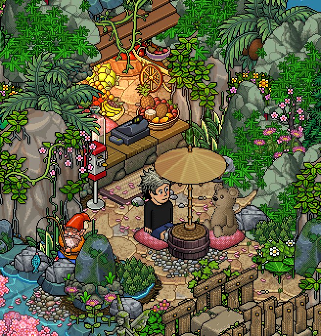 Satwhooo's tweet photo. if only there was a challenging game in this room so u had time to look at all the details… 🤭🌸🌺 #Habbo https://t.co/ZdZLFIVzQj