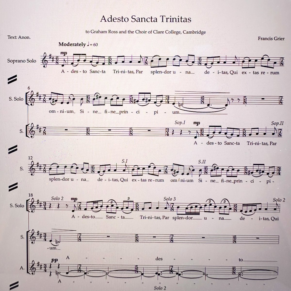 mrgrahamross's tweet photo. #newmusic #Clare #premieres @ClareChoir @ClareCollege https://t.co/KoWyxAdKej