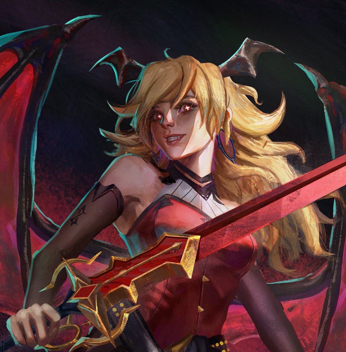 cederus_'s tweet photo. Recently finished this commission of Red Ruined Joni 🔥

Swipe for the close-ups 👀

Which slide is your favorite? https://t.co/6NWNLBcGxh