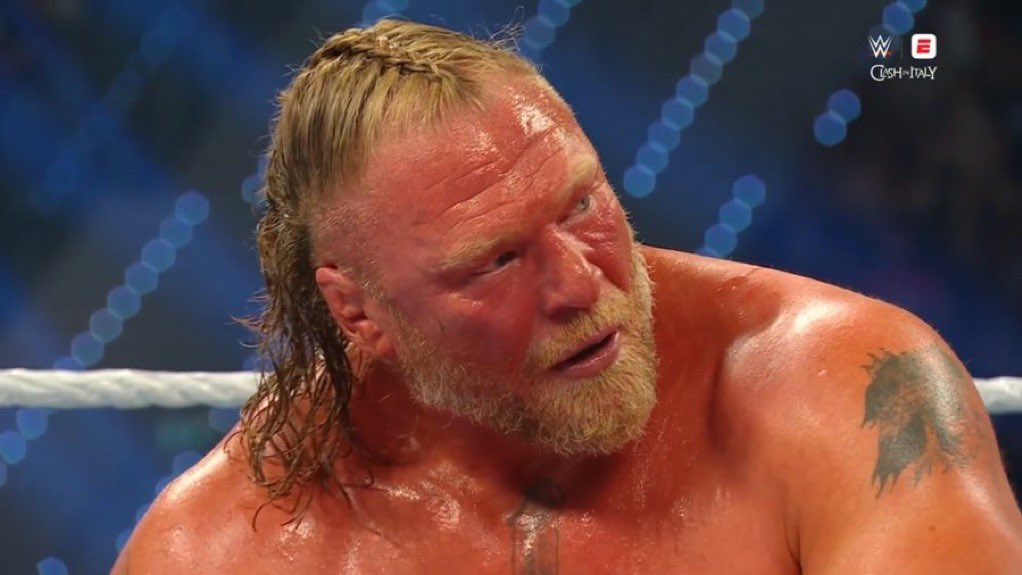 WeebsoftheRing's tweet photo. Brock Lesnar defeats Oba Femi #WeebsoftheRing #WWEClash https://t.co/uEsXyzoTKA