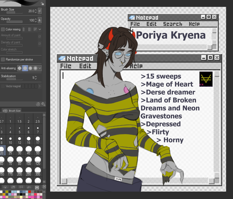 polyanapossum's tweet photo. I hope my trollsona and I are looking alike a little bit https://t.co/pOeaYWuTtb