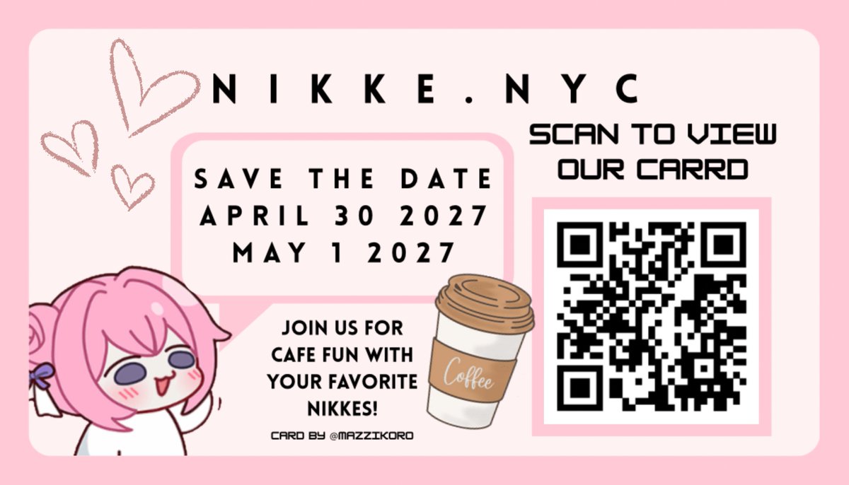NikkeNYC's tweet photo. Join us in Brooklyn for our first Nikke Maid Cafe!💕 
#Nikke #MaidCafe #NIKKENYC https://t.co/YxjBTjZkuZ
