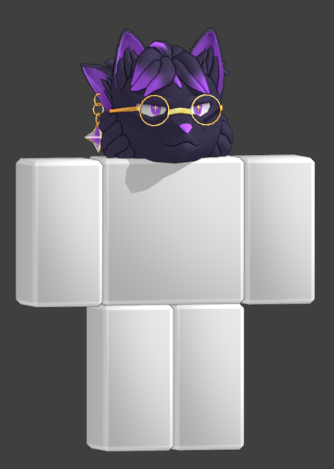 LinxtheDev's tweet photo. I was in debt to a friend and to repay them I had to do this furry head https://t.co/gaeabHhotK