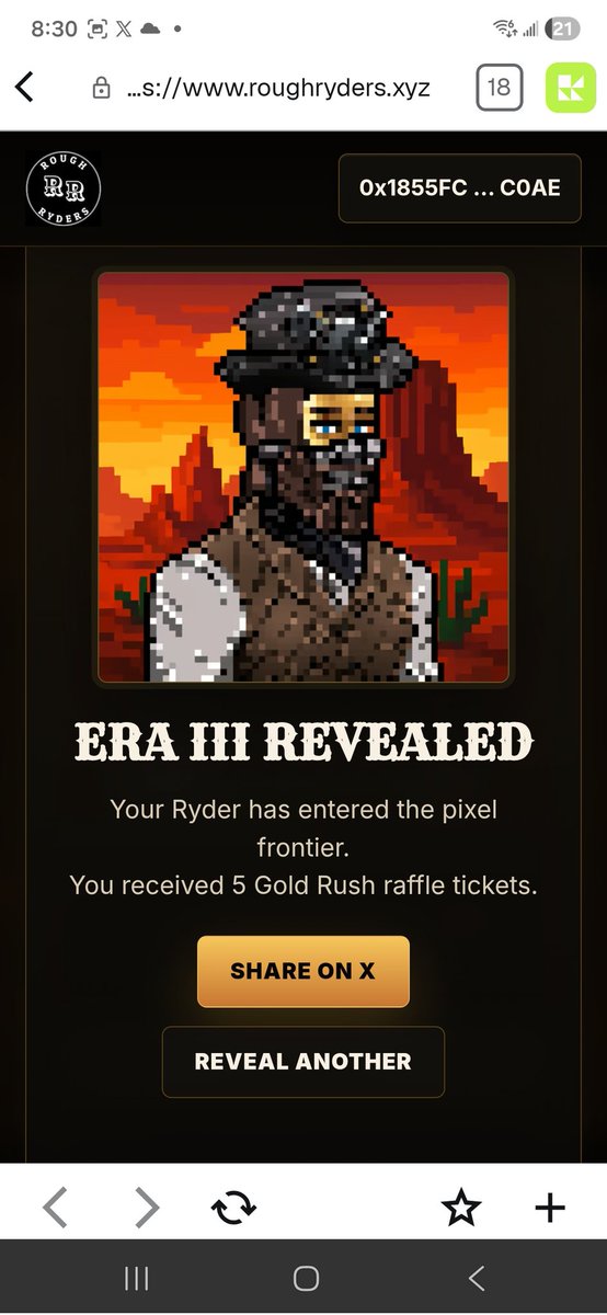 bobs67514's tweet photo. I'm so happy with the ERA 3 pixel reveal. They all look amazing and all the opportunities along the way for ROI is pretty sweet too 😊 thanks @Rough_Ryders @RoughRyderStage https://t.co/VKP0JK4ALi