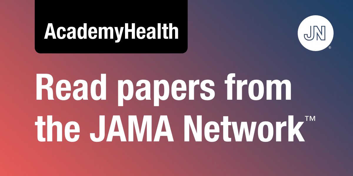 JAMANetwork's tweet photo. ✨ Presented today at #ARM26: Tort Immunity and Nursing Home Staffing From @JAMAHealthForum

🔓Free to read online. 

https://t.co/Uqs2fSwppg https://t.co/2AvWmWNuyX