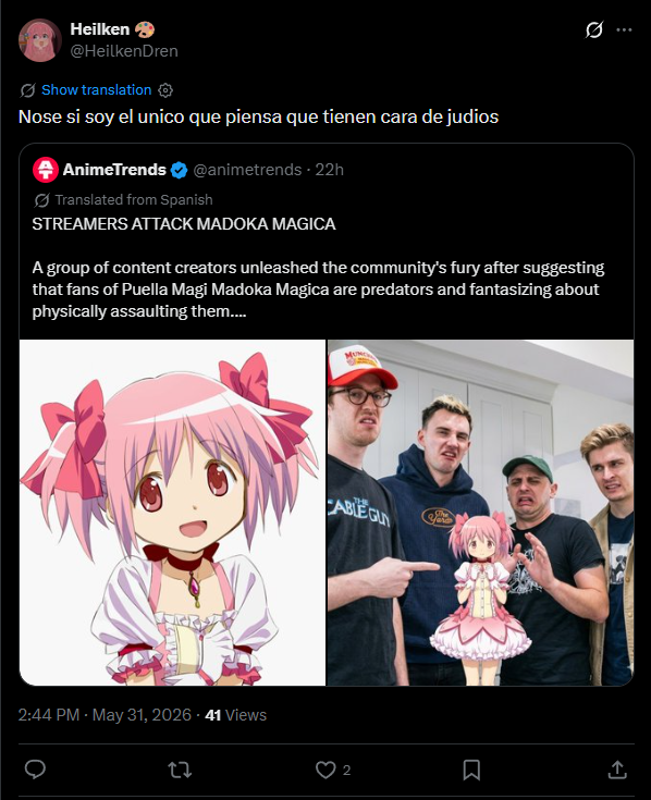 101Alien01's tweet photo. >Sees tweet from mutual
>It's Spanish
>Translates it from Grok (Tries to not puke while using Grok)
>Sees translated tweet
>?!?!
>No seriously, how the fuck do they look Jewish to you? ! Like I get that they're fucking morons, BUT JEWISH?!
https://t.co/xJ7k9wHL8u https://t.co/AFvHRYqxl4
