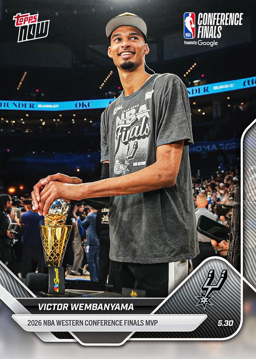 cardsundercost's tweet photo. Victor Wembanyama - 2025-26 NBA Topps NOW® - Card 324  back in stock -> https://t.co/CGLFurWcmH ad https://t.co/GgJXD5HQXk