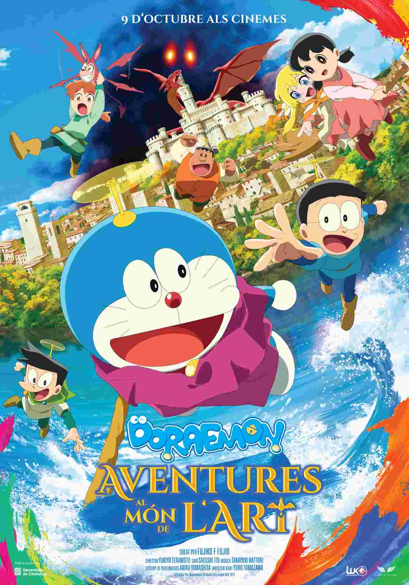 audiovisual_cat's tweet photo. 📣 Un clàssic que torna amb força!

'DORAEMON: AVENTURES AL MÓN DE L'ART' s'estrena el 09/10 i es podrà veure el 18/07 al Festival Nits de @CinemaOriental 🎬

I a partir del 15/06, la plataforma 3Cat i el Super3 recuperen 200 capítols de Doraemon amb 6 especials de TV i 5 pel·lis https://t.co/yvlnmRSr5z