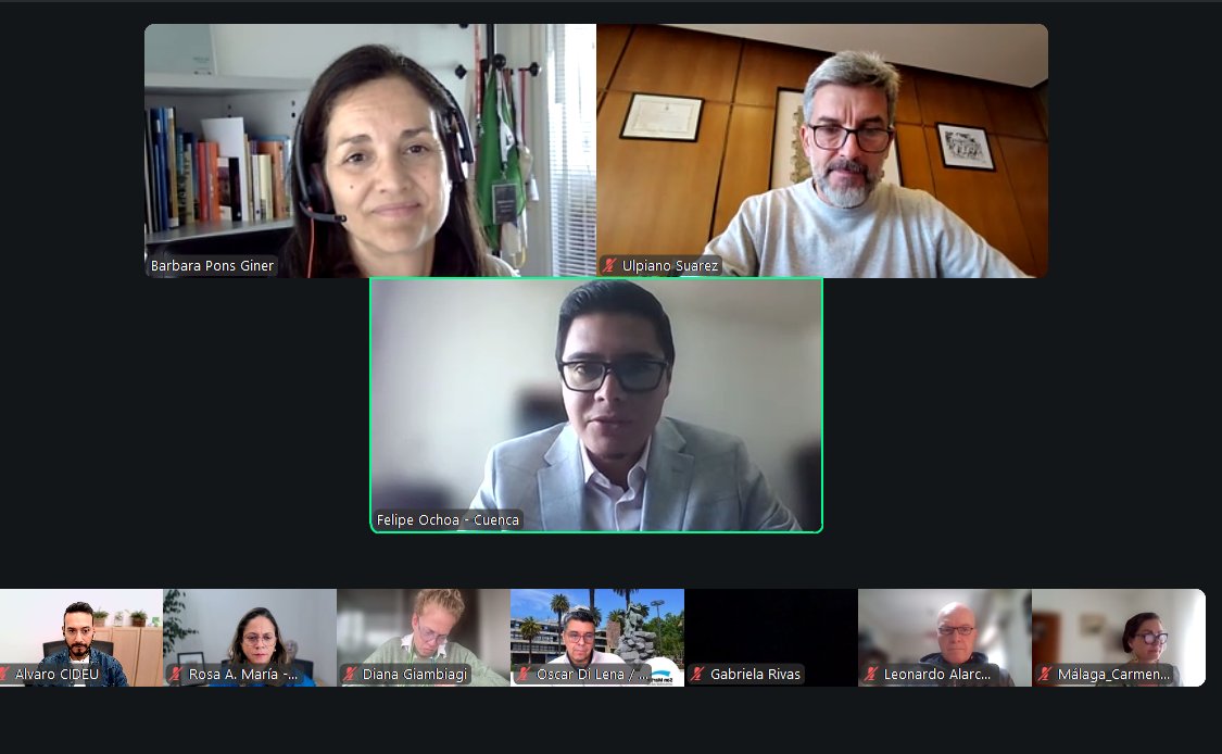 CIDEU's tweet photo. 🌍 Este semana inició el ciclo de encuentros virtuales previos al XXVIII #CongresoCIDEU “Financiamiento del desarrollo urbano sostenible”, que se celebrará del 15 al 17 de julio en Cuenca.

🚀 La finalidad es preparar a las ciudades para comprender mejor el ecosistema internacional de financiamiento urbano, identificar oportunidades y fortalecer sus capacidades para impulsar proyectos con potencial de financiamiento.