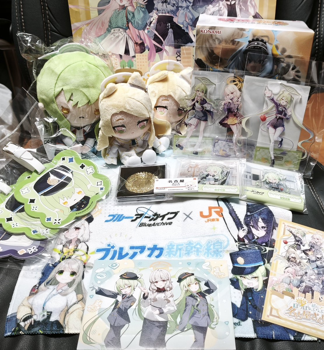 ブルアカ新幹線＆名古屋さんぽ戦利品たち+α！！ 物販品切れでノゾミ
