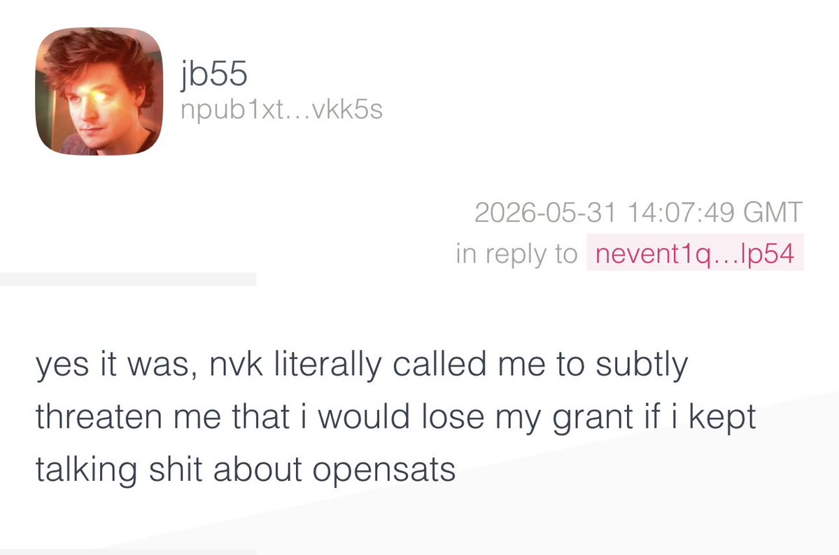 sesi_the_man's tweet photo. I have heard “off the record” from multiple sources that Rodolfo Novak also continues to block funding for the SeedSigner project as well — his involvement with OpenSats continues to poison the organization. https://t.co/BZqWhPezOa