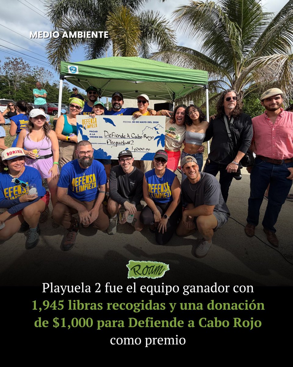 roampuertorico's tweet photo. 🏖️ Defensa у Limpieza demuestra su impacto:

Casi 5,000 libras de basura removidas de las costas de Cabo Rojo https://t.co/souhYnEa64