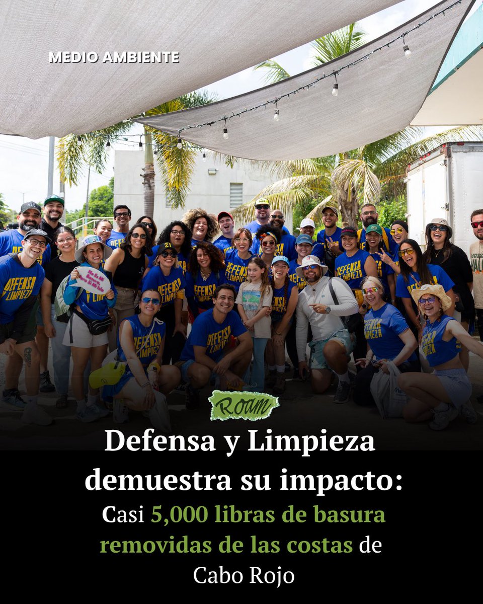 roampuertorico's tweet photo. 🏖️ Defensa у Limpieza demuestra su impacto:

Casi 5,000 libras de basura removidas de las costas de Cabo Rojo https://t.co/souhYnEa64
