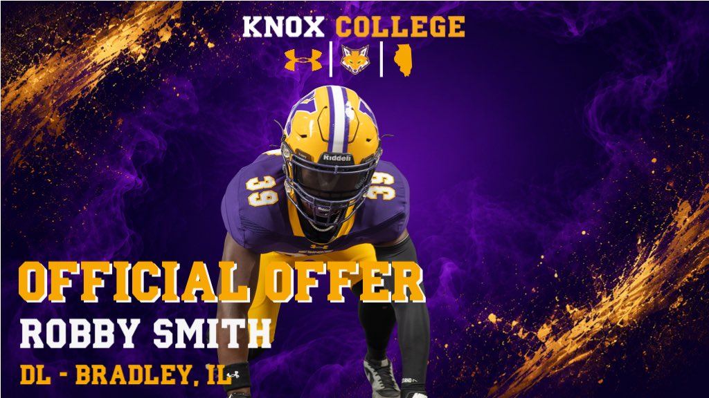 RobbySmith87's tweet photo. After a great visit @FB_KnoxCollege I am blessed to receive my first offer to play college football! Thank you so much to everyone who has helped me get here! @Coach_zags @CoachDomParello @FBCoachATaylor @bmchsfootball @BigGreek79 @youngbloodgreg @PrepRedzoneIL @CoachDoughtyp https://t.co/frie5X6LLP