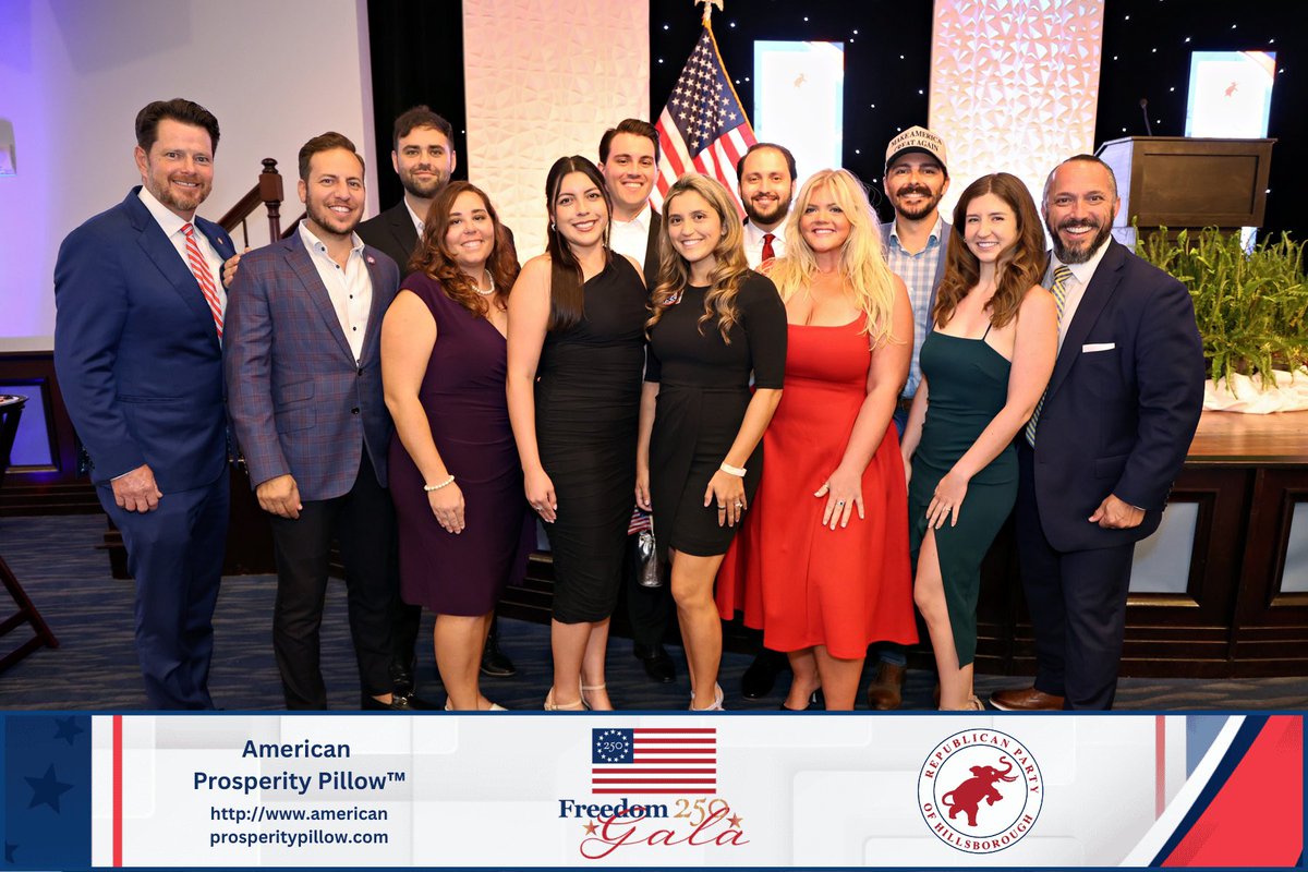 TBYR's tweet photo. Tampa Bay Young Republicans out supporting the Hillsborough GOP for the Freedom 250 Gala! https://t.co/EteEocYUWw