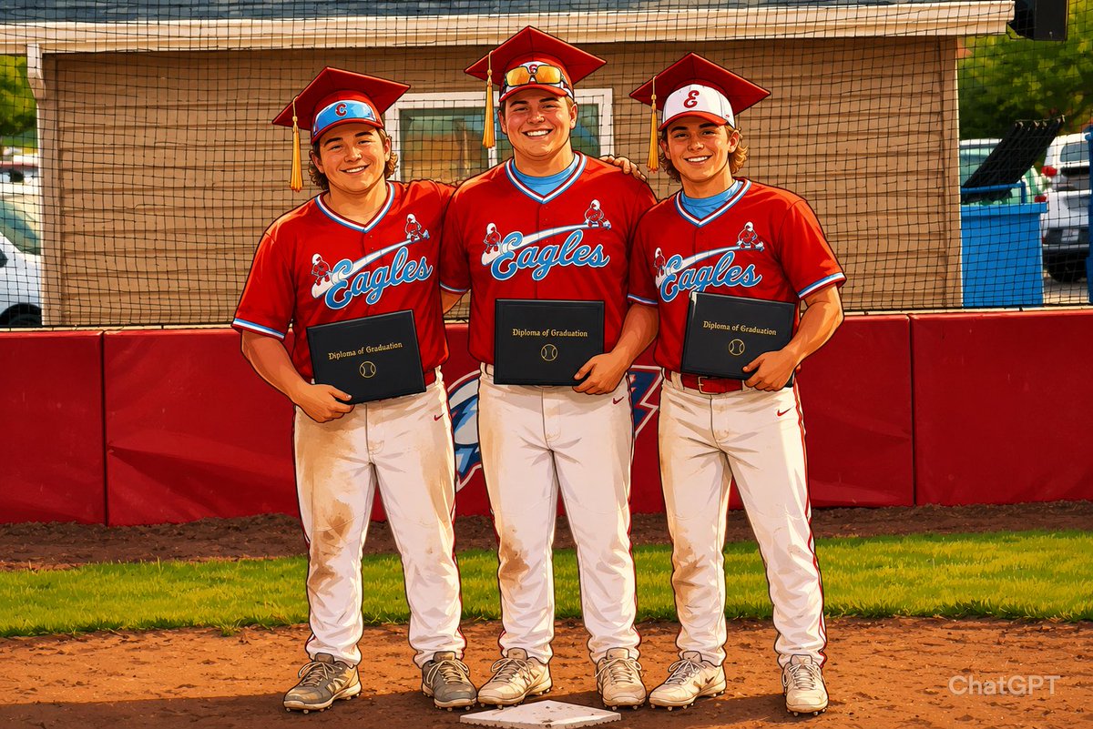 EHSHardball's tweet photo. Happy Graduation Day! 🦅⚾️ https://t.co/M92AFhPWvf