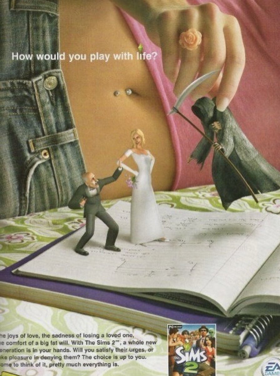 gobIinarchive's tweet photo. The Sims 2 Ad (2004) https://t.co/DSpKdyf7R6