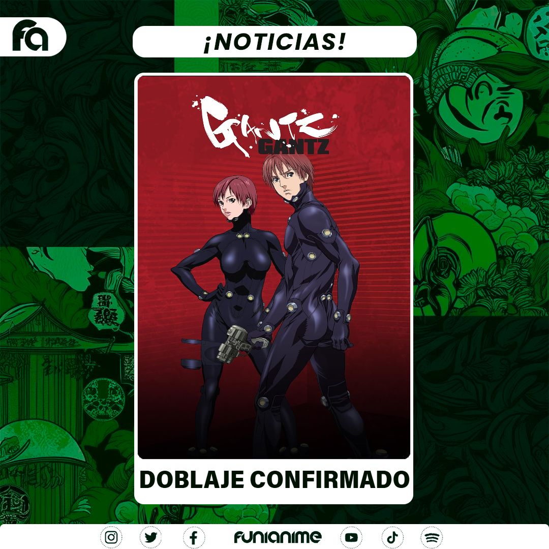 funianime's tweet photo. Se confirmó el redoblaje para el anime "Gantz", que podremos disfrutar el próximo 1 de junio a través de Netflix.

Será hecho en colombia 🇨🇴 

#Anime #Gantz https://t.co/YeRIVoDH1l