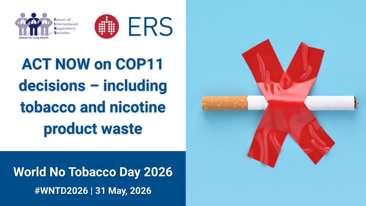 On World No Tobacco Day 2026, the Forum of International Respiratory  Societies (FIRS) reiterates the need for countries to urgently implement  decisions made at the 11th Conference of the Parties to the