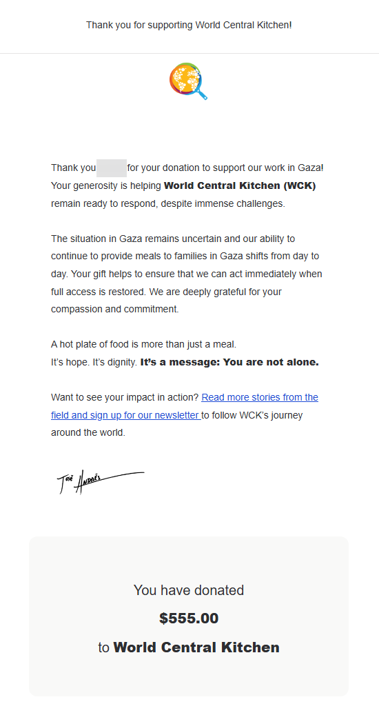 KyrioCifer's tweet photo. chat came together for an impromptu charity goal

because of you, we donated $555 to help provide meals for Palestinians impacted by starvation 

thank u🖤 https://t.co/kP9eonNhGg