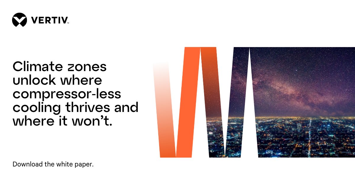 vertiv_na's tweet photo. Location, location, location. It matters for real estate and data center cooling. Download the latest white paper to learn why Phoenix and Perth needs compressor-based solutions, but Stockholm doesn't—even at the same chip temperatures: https://t.co/2746U9JVo5

#CompressorCooling https://t.co/VsfGzGybo2