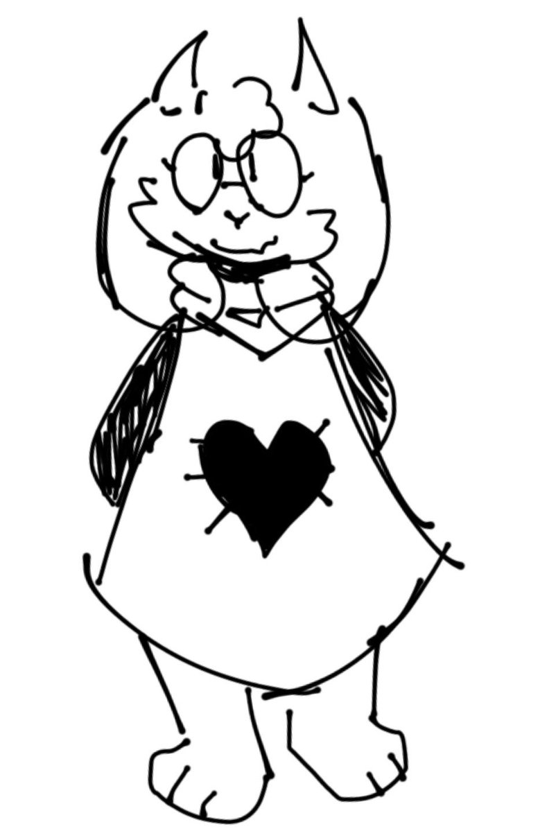 Sunkdev_1's tweet photo. Good morning everyone 
I drew ralsei earlier 
Thats cool i guess. https://t.co/Mgr941RNOh