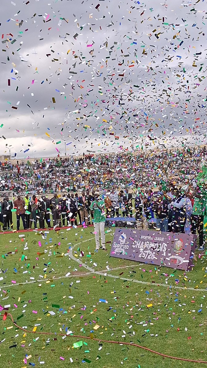 Railajunior's tweet photo. *Champions, on and off the pitch.*

Congratulations Gor Mahia on a record-extending 22nd FKF Premier League title. On behalf of the late Rt. Hon. Raila Amollo Odinga — Patron, believer, and K'Ogalo faithful to the core — this one is for you, Mzee. The game lives on. The legacy lives on. 🟢🖤