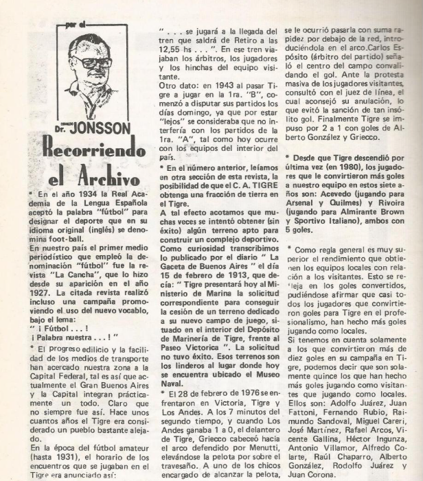 TigreDatos's tweet photo. Las publicaciones "Recorriendo el Archivo" de Jonsson en las revistas Tigre y Pinceladas del Norte inspiraron a esta cuenta. Hay que resaltar lógicamente que hoy las tecnologías facilitan la investigación y el almacenamiento de la información. Por eso su trabajo fue enorme. https://t.co/Um7i2SgtFp