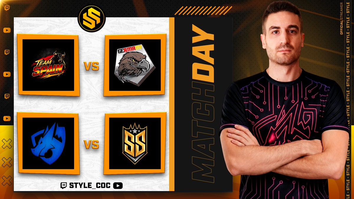 Style_coc's tweet photo. D O M I N G O ! 🥳

Cerrando la Semana y el Mes con todo! 💪

🏆 Posidonia - Aurakos Cup

✅ España 🆚 Alemania
✅ Team Elektros 🆚 Savage Stars

21:00🇪🇸 16:00🇦🇷 13:00🇲🇽

🟣 https://t.co/1tsBS7OeVq
🔴 https://t.co/nEVww6vY8U https://t.co/WMpst8wiw4