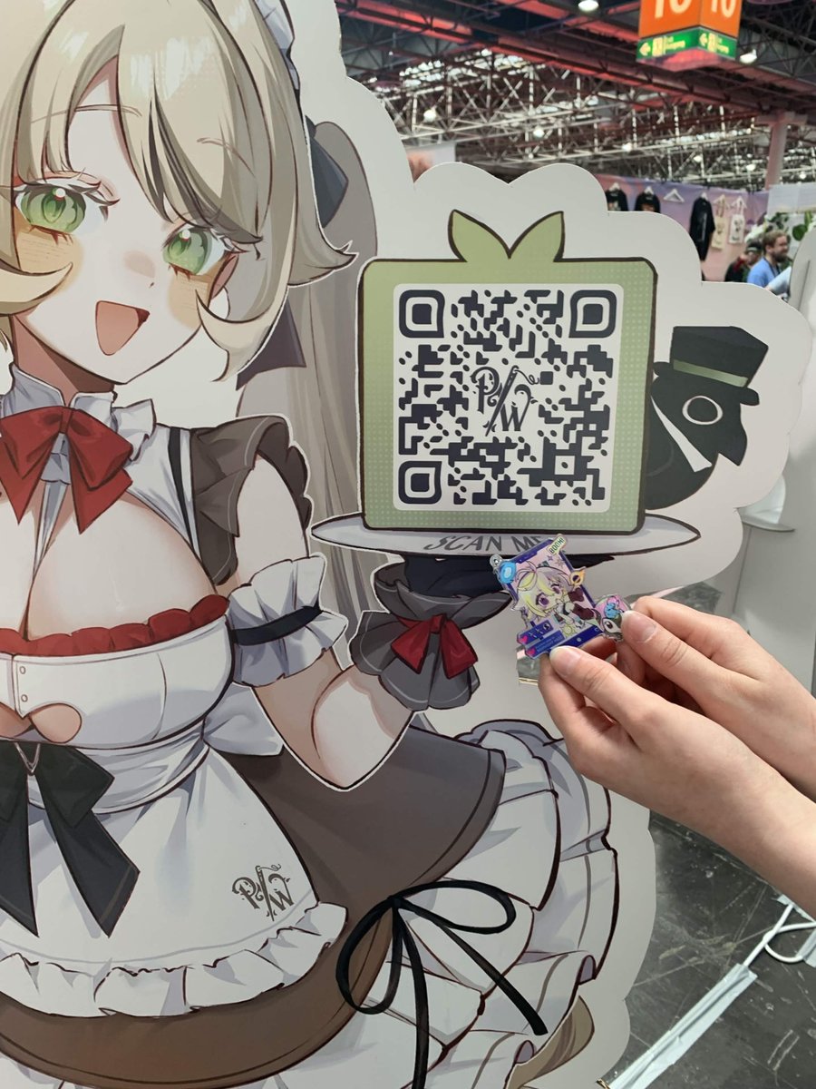 Puppet_works's tweet photo. @SunnySplosion is having her meet and greet currently at the booth Future Legends X Puppet Works booth # 10N08 🫰 

Come snag some of her awesome keychains or stickers!

Don't ask whose cute hands those are. 💚 https://t.co/0eypy7mFM5