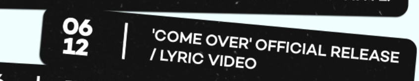 charts_k's tweet photo. .@BTS_twt's "Come Over" will have an official release on June 12! https://t.co/5JvGgtFjde