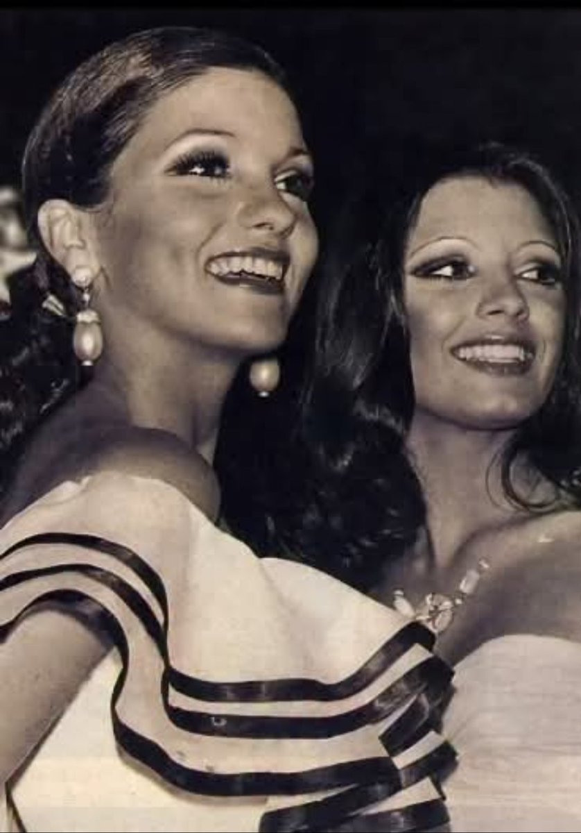 juanborrelli's tweet photo. 1976. Iconos y orgullo de Venezuela, al natural, insoportablemente bellas y talentosas, talladas en mármol de Carrara, sin lugar a equívocos, una joya de colección de altos kilates. ¿De quiénes se trata? https://t.co/rjXfwTfYDA