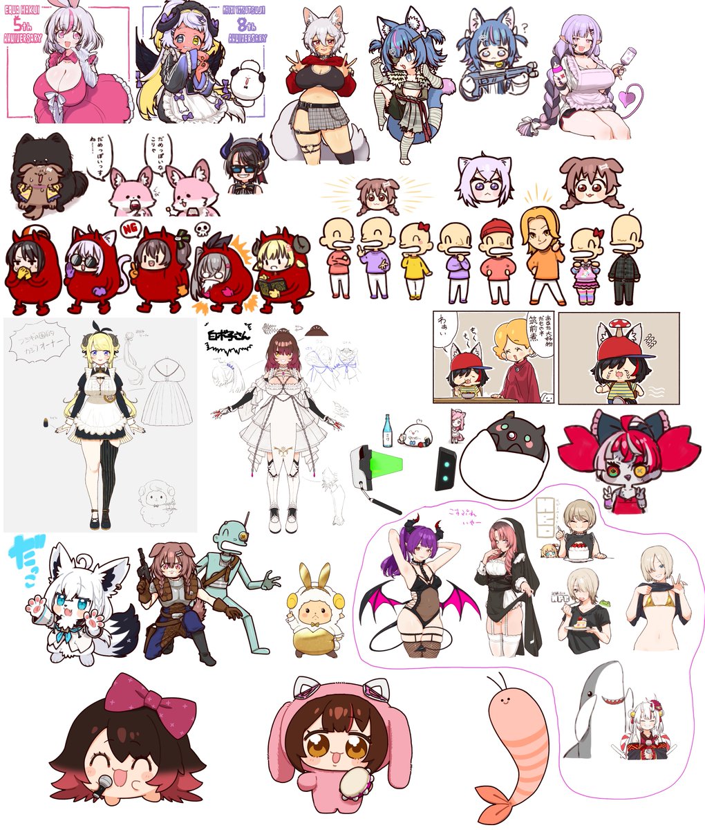 _Okunin's tweet photo. #今月描いた絵を晒そう
概ね5月分✍️ https://t.co/QJt6nrw0Cw