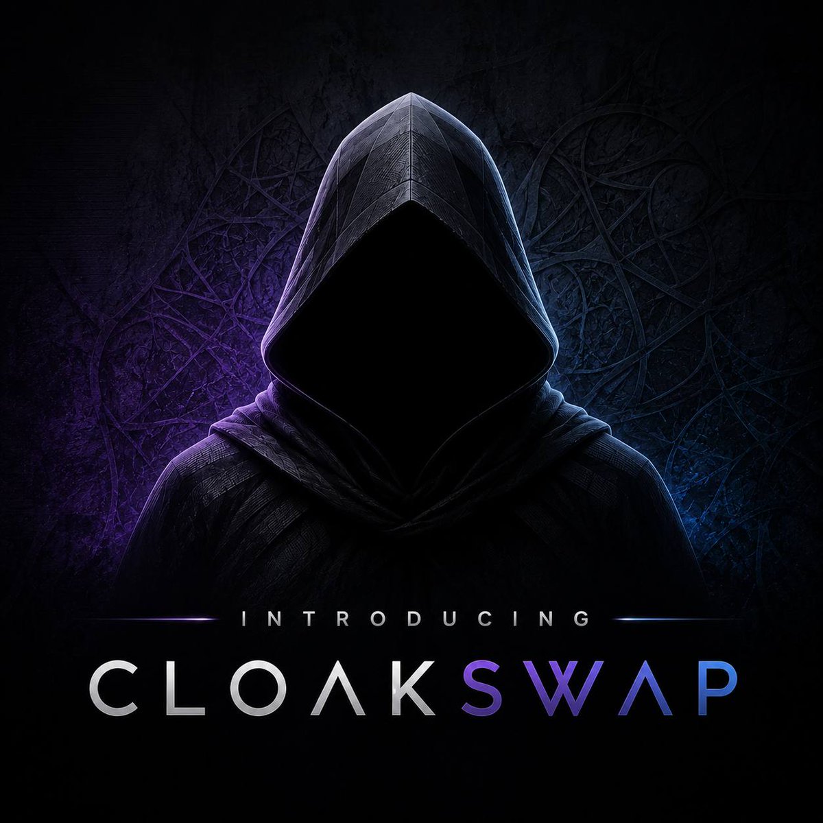 UseCloakSwap's tweet photo. Introducing CloakSwap

Private swaps
Cross chain 
Untraceable  

Coming soon on @solana https://t.co/9o0mjE0c6B