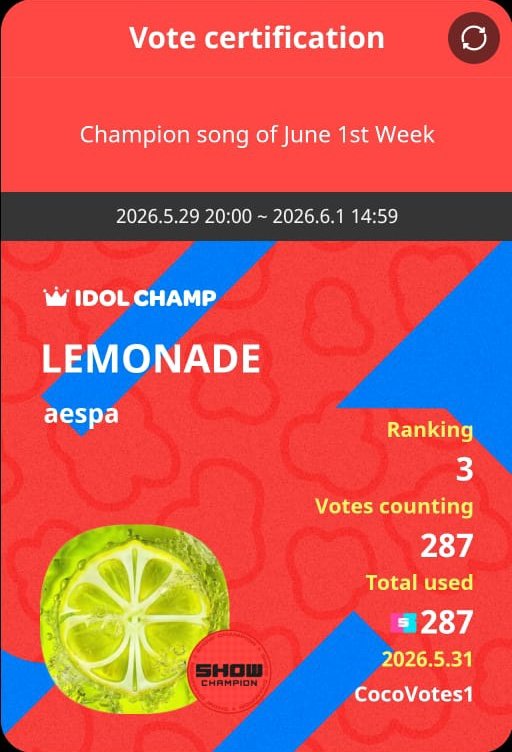 MintChocoVote's tweet photo. 287🎟️ VOTED FOR #AESPA

Available for sale mcountdown:
Pre-vote 
→ 8000🎟️ = $130
Live vote 
→ 8000🎟️ = $225 https://t.co/cylo46kdPq