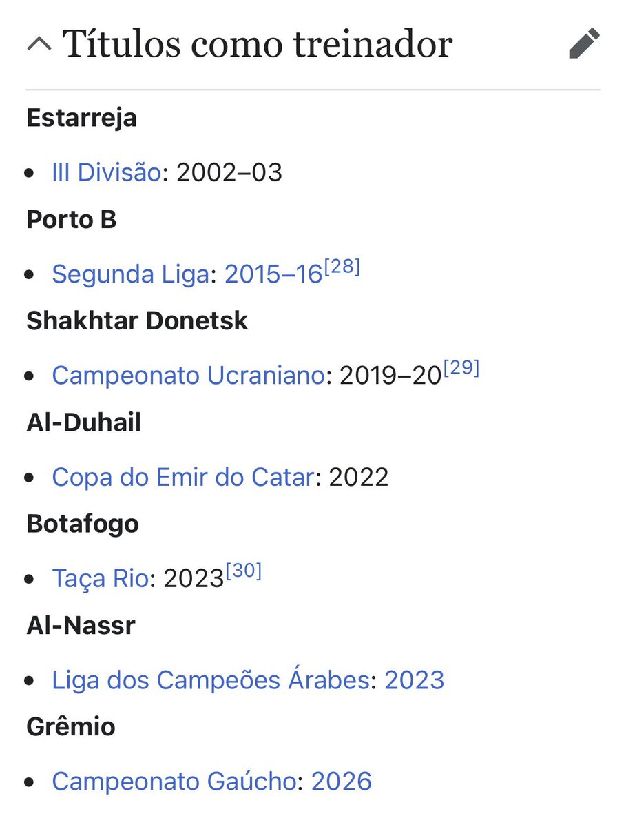 FabricioMazzola's tweet photo. Esse é o currículo do Multi Campeão Luís Castro. Como alguém olha pra esse currículo extenso e pensa: vou dar 2MI/mês e uma multa rescisória astronômica??? Só nossos dirigentes que dirigem… https://t.co/emloDdKsEv