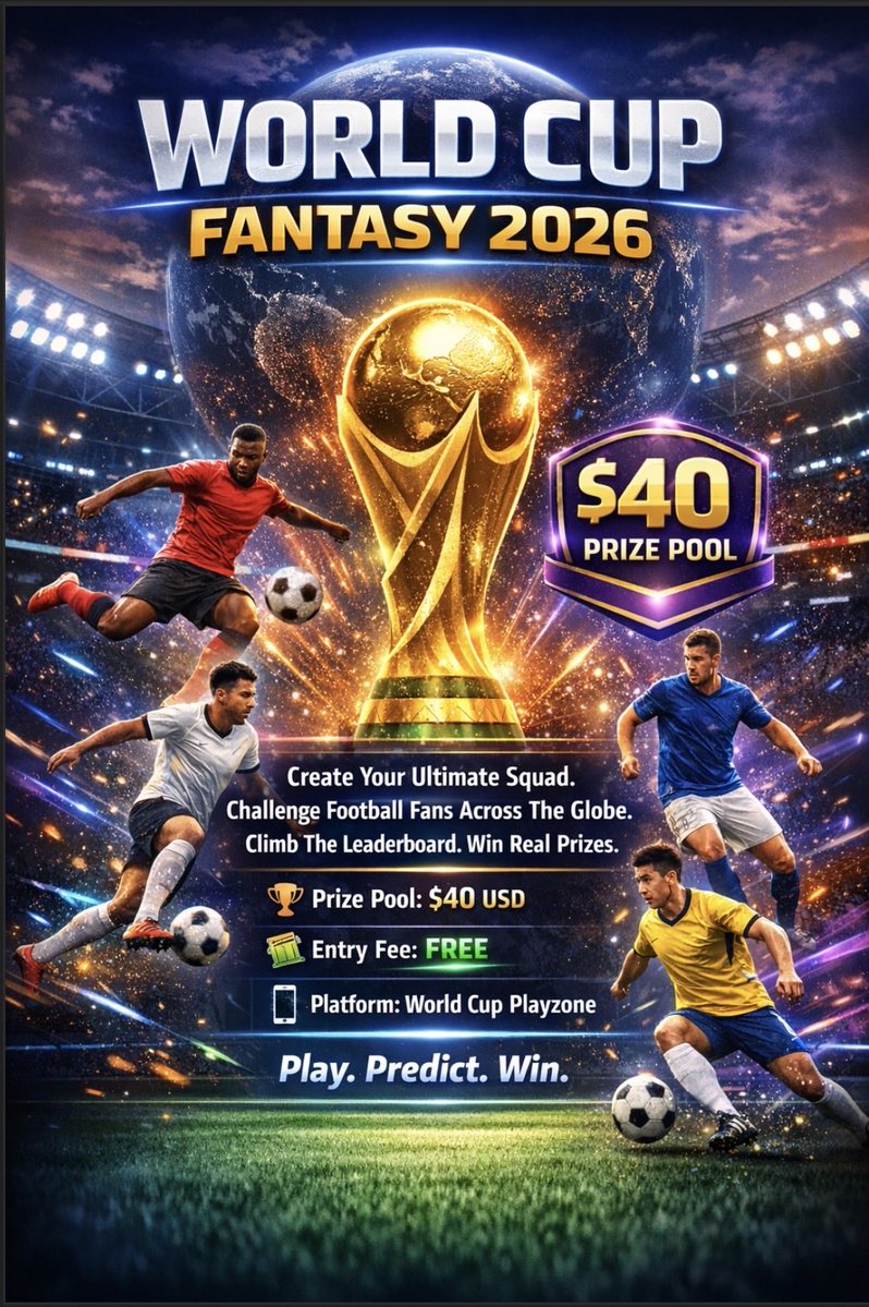 rizutd's tweet photo. Whatsapp: +8801796395268
(Serious Players Message Me to get code)

Platform World Cup PlayZone
Entry Fee $0
Prize Money $40
1 Person = 1 id (So you will have to share your fantasy id name) 

Prize Money will be distributed through bKash/binance https://t.co/LwYFTzEhXc