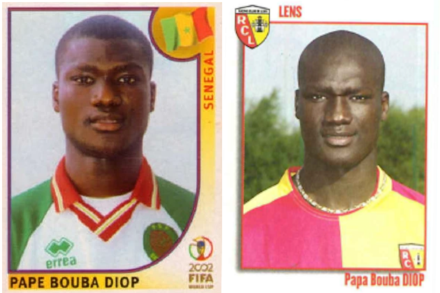 OldSchoolPanini's tweet photo. The only goal of the game came from Papa Bouba Diop, who had just signed for RC Lens, set to play in the French league the following season
#KoreaJapan02 #WorldCup02 https://t.co/JYeSKQEoty