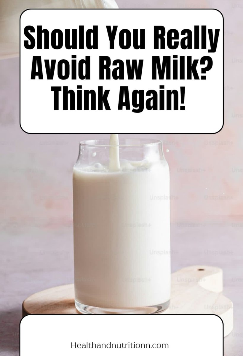 Nutrition_1M's tweet photo. 🥛 Is raw milk really as dangerous as you've been told—or is there more to the story?

Raw milk has become one of the most debated topics in nutrition. Supporters claim it contains beneficial enzymes, probiotics, and nutrients that are altered during pasteurization, https://t.co/OqQXHn6w5R