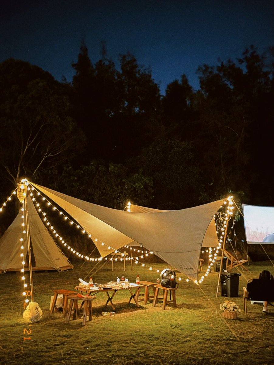 s_heer's tweet photo. Chasing sunset glow, crackling campfire, and stars that feel close enough to touch—this is pure camping magic under the wide open sky. https://t.co/V8o6qeND3D