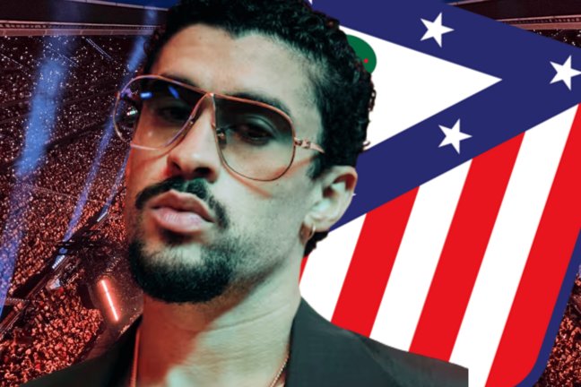 MeMatasAtleti's tweet photo. "El #Metropolitano arranca la gira de #BadBunny con un nuevo éxito para el @Atleti de Madrid https://t.co/2D8YizTXmg" https://t.co/sZoQuGYpsz