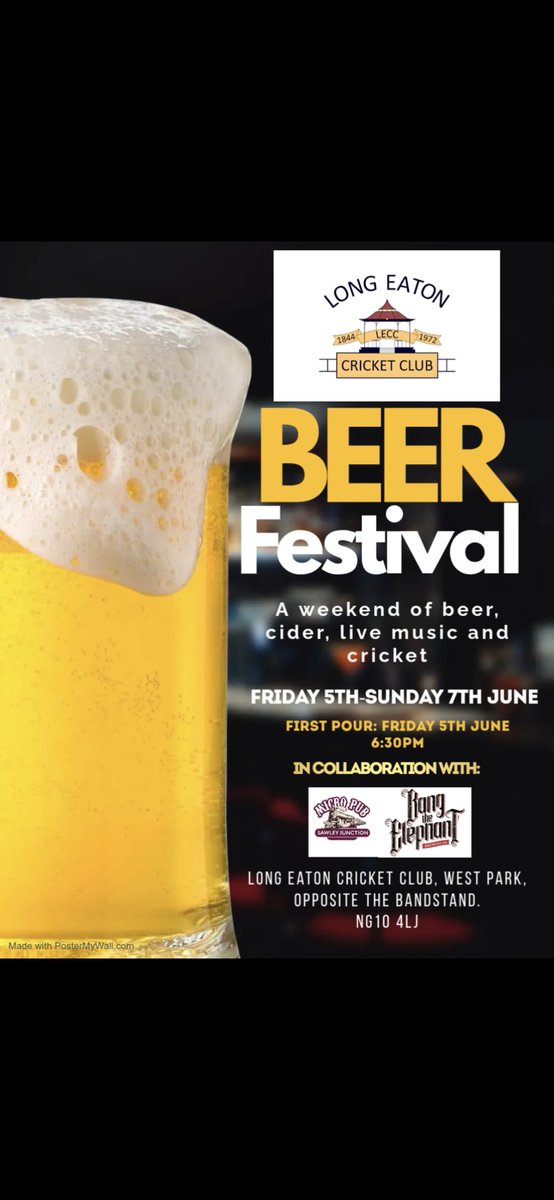 LongEatonCC's tweet photo. The countdown is truly on for our 7th annual Beer Festival!
Remember, there will also be a cracking range of ciders- including these three.
The full drinks list will be published in the coming days so keep your eyes peeled on our accounts 👀 https://t.co/gq0BreJNlS